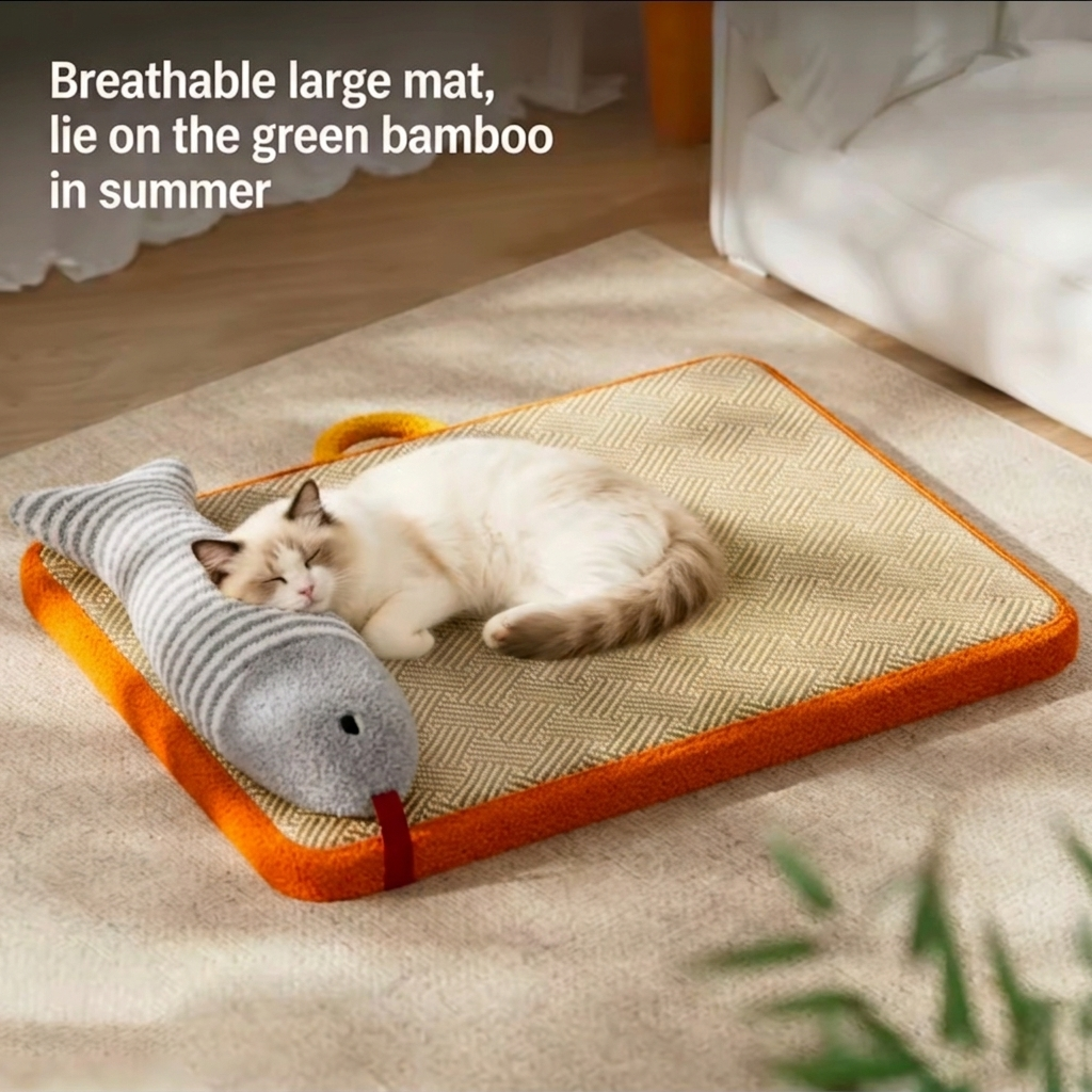 Summer Ice Silk Cooling Pet Bed Mat