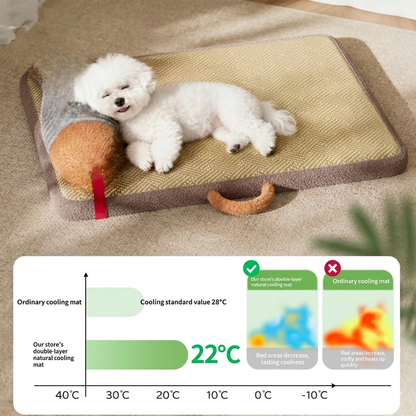 Summer Ice Silk Cooling Pet Bed Mat