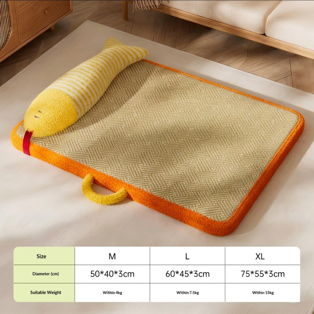 Summer Ice Silk Cooling Pet Bed Mat
