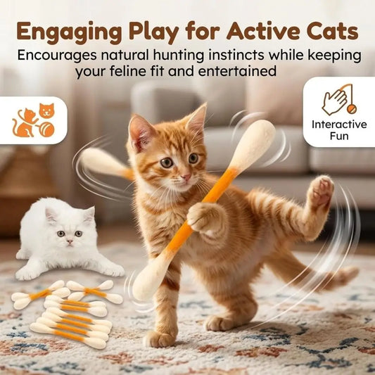 Cotton Swabs Cat Toys