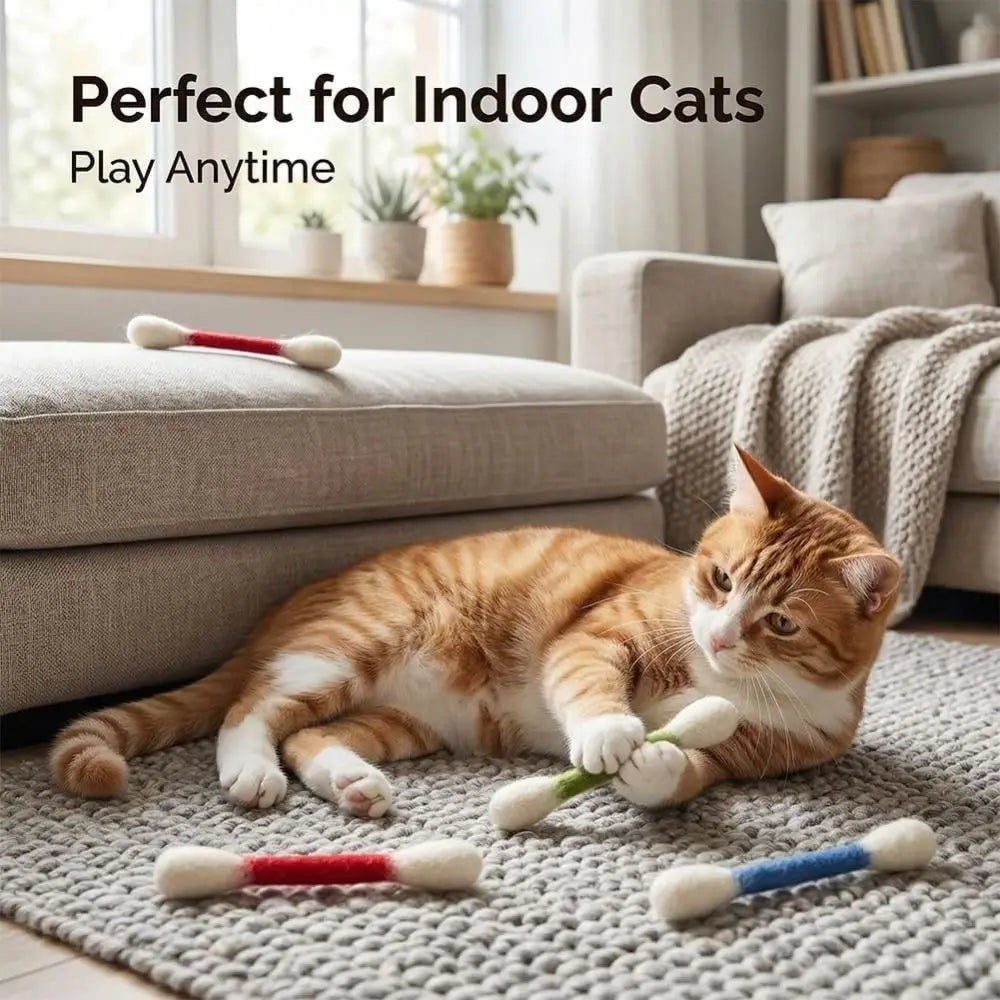 Cotton Swabs Cat Toys