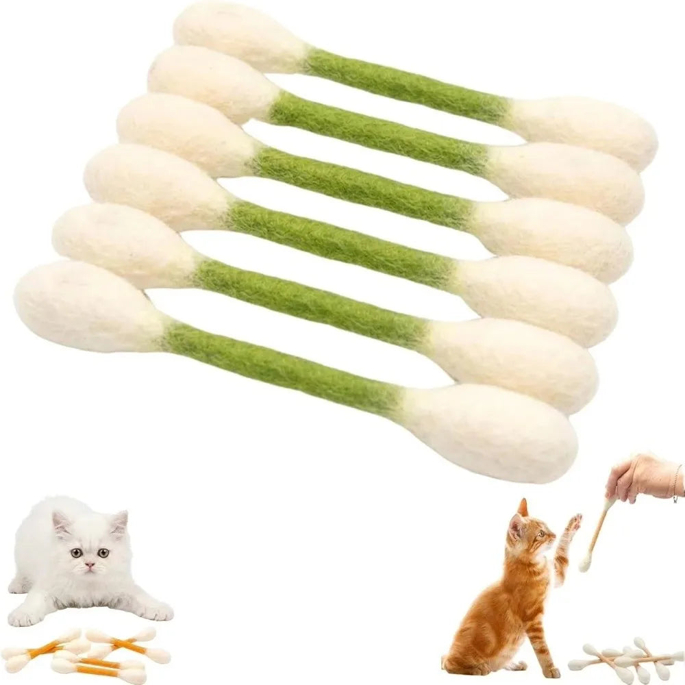 Cotton Swabs Cat Toys