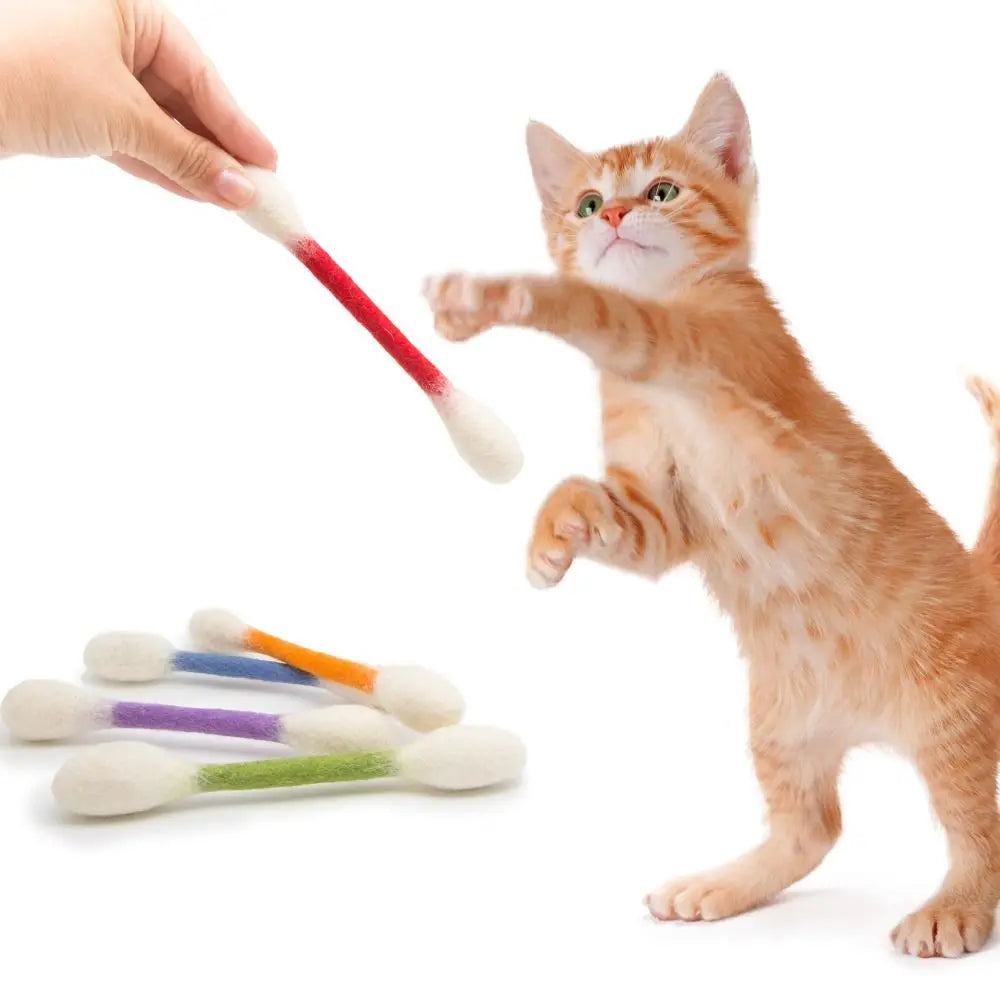 Cotton Swabs Cat Toys