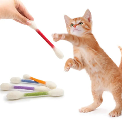 Cotton Swabs Cat Toys